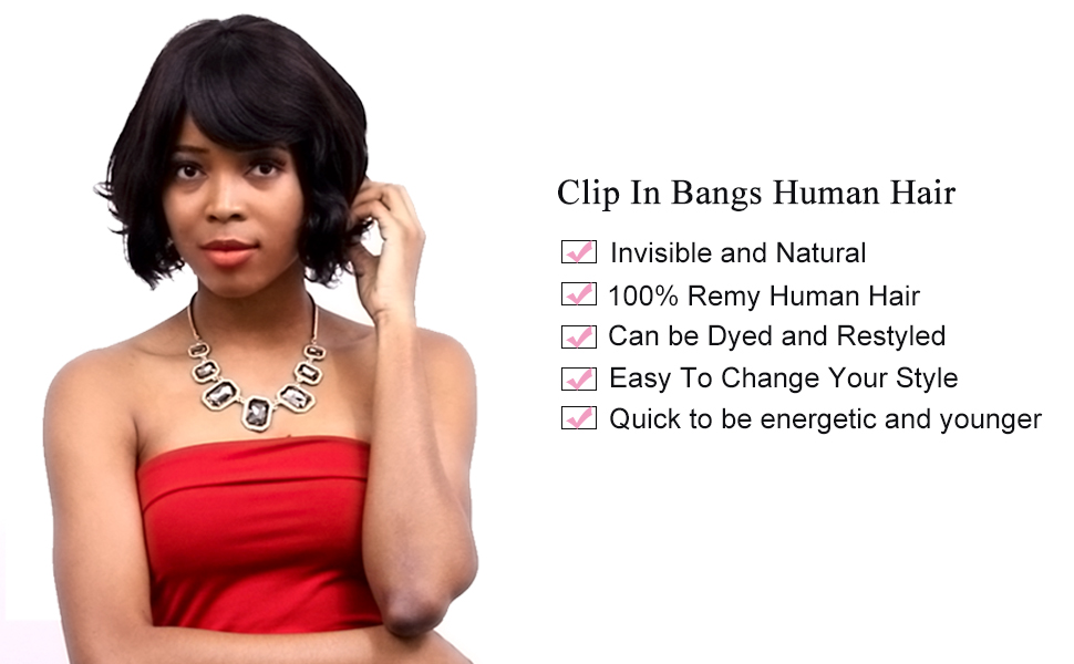 clip in bangs human hair