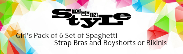 spaghetti strap bras and boyshorts