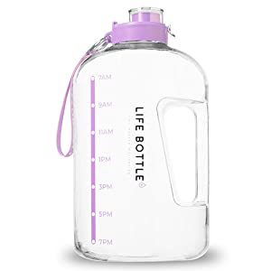 water bottle gallon water bottle water jug bottle water bottle with time marker time markings drink