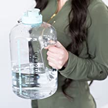 easy to carry ergonomic handle water bottle 1 gallon water bottle one gallon water bottle hydration