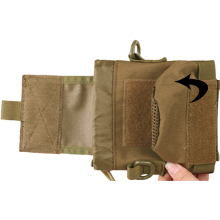AMYIPO Folding Water Bottle Pouch Molle Tactical Holder Storage Bag for 32oz Carrier