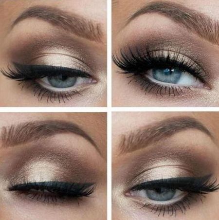 maquillage mariee yeux bleux