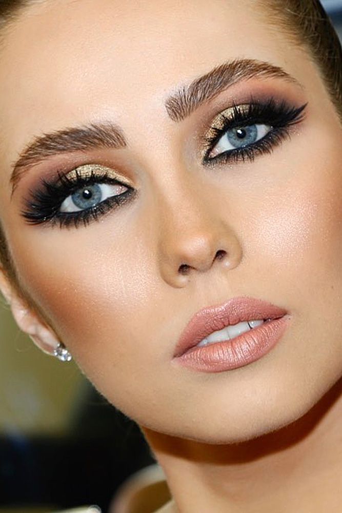 inspiration les 20 meilleures idées maquillage mariée yeux bleus