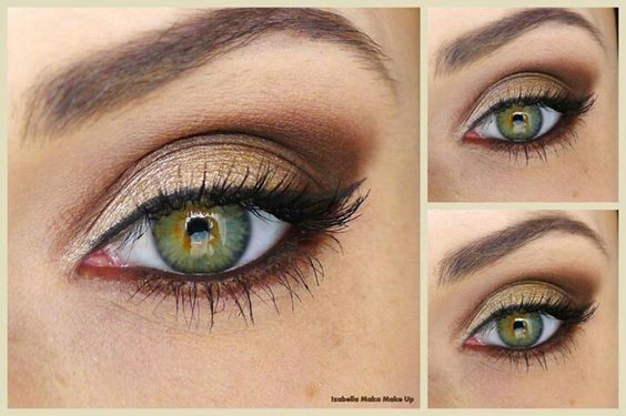 maquillage mariée yeux vert
