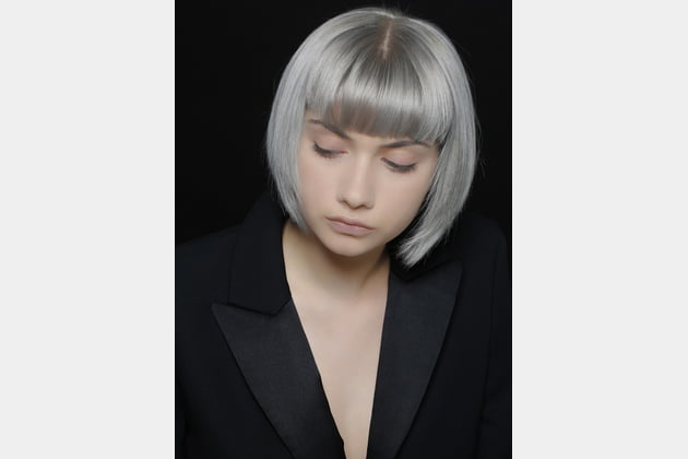 coiffure courte gris métallic femme 2020 2020