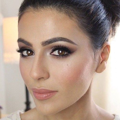 maquillage mariage simple brune