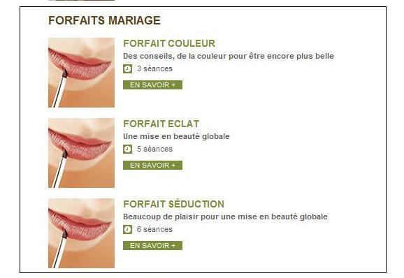 yves rocher maquillage mariage prix