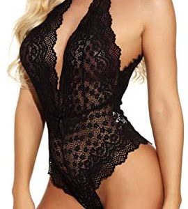 1609398219 womens lingerie bodysuit crotchless Ababoon Womens Lingerie Lace One