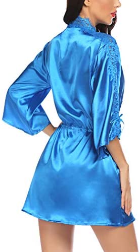 womens lingerie robe sexy : Avidlove Women Lingerie Robe Satin Short ...