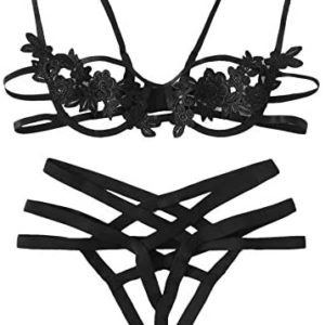womens lingerie crotchless set SheIn Womens Cut Out Harness