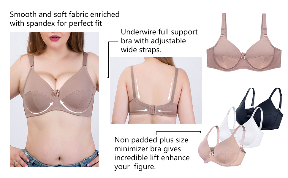 underwire bras set for women