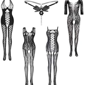 1610260547 womens lingerie sexy bodysuit fishnet LQWY Fishnet Bodysuit Lingerie