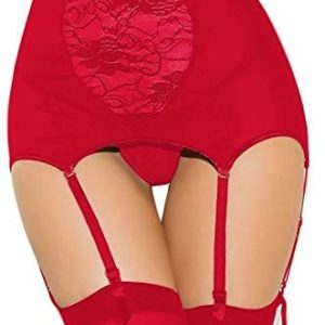 1610403250 womens lingerie crotchless garter Estanla Womens Sexy High waisted Hollow out