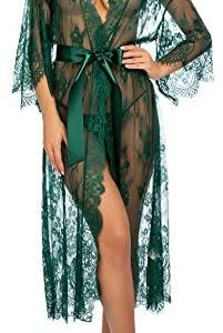 1610630601 womens lingerie robe Avidlove Women Sexy Long Lace Lingerie