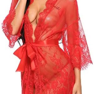 1611111310 womens lingerie teddy bodysuit Avidlove Womens Lace Kimono Robe