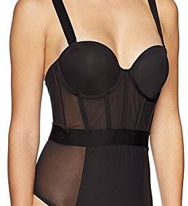 womens lingerie bodysuit with underwire DKNY womens Sheers Strapless