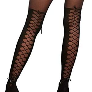 womens lingerie crotchless garter Dreamgirl Womens Sheer Thigh High Stockings