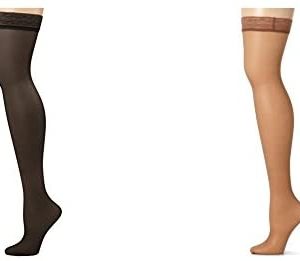 womens lingerie plus size Hanes Womens Silk Reflections Thigh High