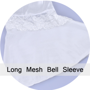 Long Mesh Bell Sleeve