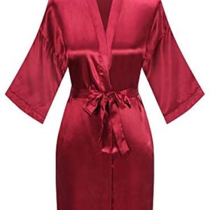 1613117068 womens lingerie robe set satin Womens Short Kimono Robe