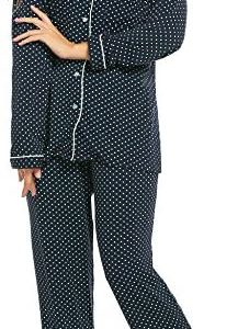 1613770432 womens lingerie sexy Ekouaer Pajamas Set Long Sleeve Sleepwear