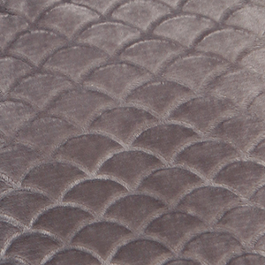 texture scallop velour plush soft