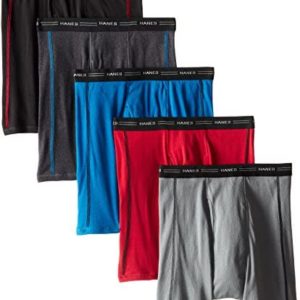 sexy long underwear Hanes Mens 5 Pack Sports Inspired Cool Dri