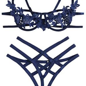 womens lingerie SheIn Womens Cut Out Harness Detail Lace