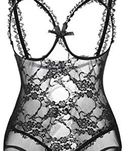 womens lingerie sexy crotchless bodysuit ALOECDYV Women Sexy Lingerie