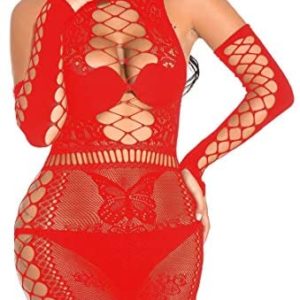 1614680656 womens lingerie sexy crotchless MengPa Womens Fishnet Lingerie Babydoll