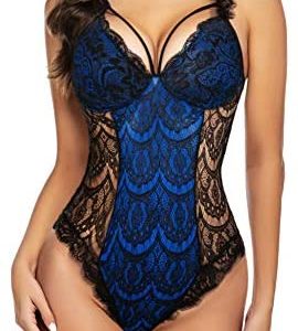 1615128372 womens lingerie sexy plus size crotchless ADOME Womens Snap