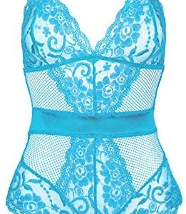 1615411068 womens lingerie teddy blue Garmol Women Lingerie One Piece