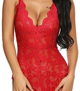 1615484625 womens lingerie sexy crotchless bodysuit RSLOVE Women Lace Teddy