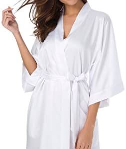 womens lingerie robe set satin SIORO Womens Satin RobeSilky